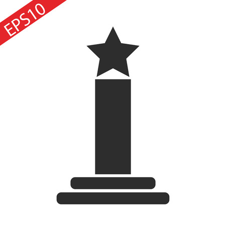 Star award icon. Simple illustration of star award vector icon isolated on white background eps 10の写真素材