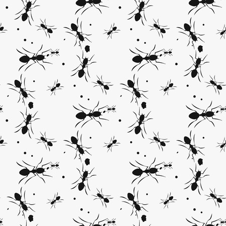 ants seamless group isolated on white background. Seamless vector illustration eps 10のイラスト素材