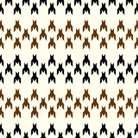 Hounds-tooth seamless vector pattern. Geometric print in black and white color . Classical English...