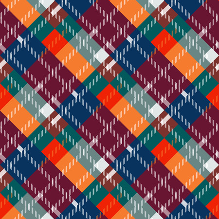 Seamless tartan plaid pattern. fabric pattern. Checkered texture for clothing fabric prints, web design, home textileのイラスト素材