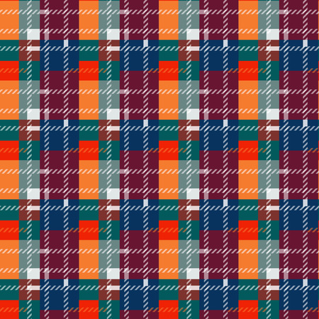Seamless tartan plaid pattern. fabric pattern. Checkered texture for clothing fabric prints, web design, home textileのイラスト素材