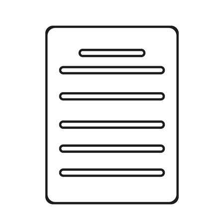 Document Icon vector. Simple flat symbol. Perfect Black pictogram illustration on white background.のイラスト素材