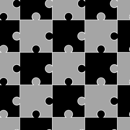 Seamless grey pattern Puzzle. Vector illustration for background design eps10のイラスト素材