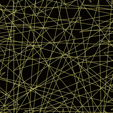 Asymmetrical texture with random chaotic lines, abstract geometric pattern. Black and green vector illustration of design element for creating modern art backgrounds, patterns. Grunge urban style. eps 10のイラスト素材