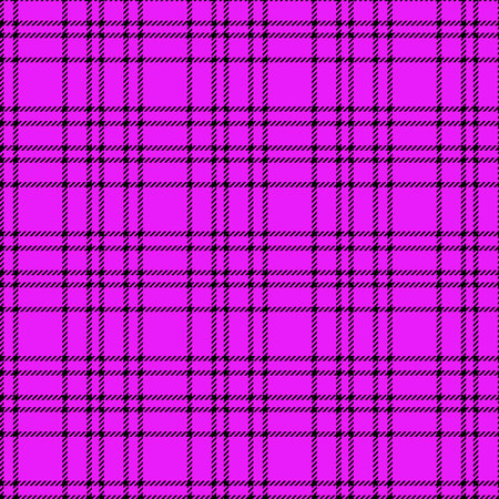 Minimal monochrome black purple seamless tartan check plaid pixel pattern for fabric designs. Gingham vichy pattern background. eps 10のイラスト素材