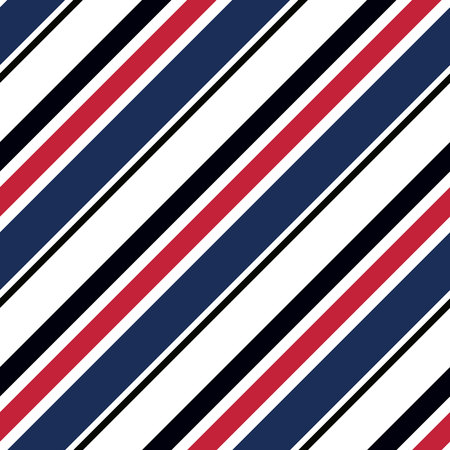 Retro stripe pattern with navy red,white, black and orange parallel stripe. Vector pattern stripe abstract background eps 10のイラスト素材