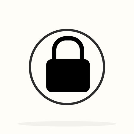 Lock and unlocked vector icons security padlock, password, privacy symbol for graphic design, logo, web site, social media, mobile app, illustration eps 10のイラスト素材