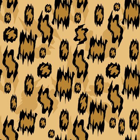 Leopard seamless pattern. Animal print. Vector backgroundのイラスト素材