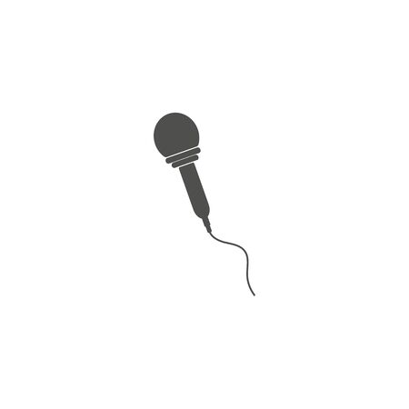 Microphone Icon in trendy flat style isolated on grey background, for your web design, app, logo, UI. Vector illustration.のイラスト素材
