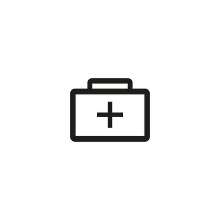 medical case icon. first aid kit symbol. simple style isolated vector medical design element.EPS 10のイラスト素材