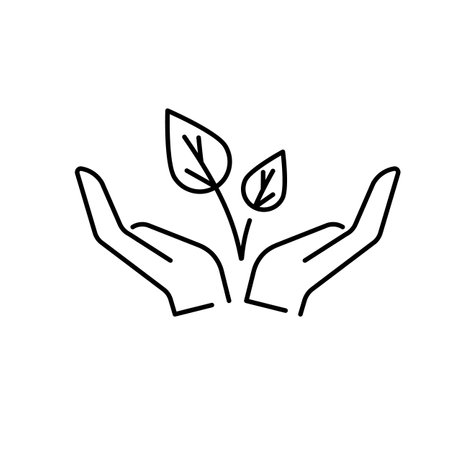 Global worning ecology symbol vector icon. Leaf and safe energy.のイラスト素材