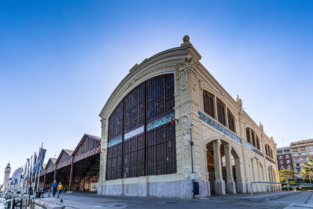 Place of recreation for tourists in the city of valenciaのeditorial素材