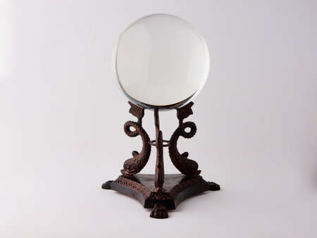 Crystal ball. Divination concept. The spiritual seance. Future reading.の写真素材