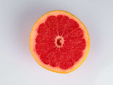 Fresh grapefruit isolated on a white background.の写真素材