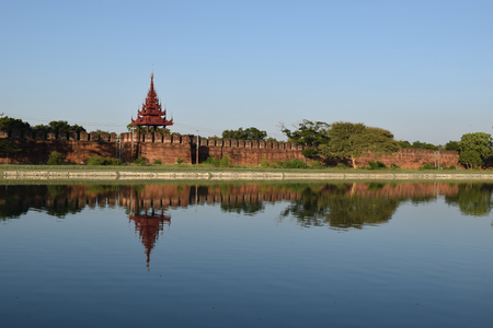 Mandalay Palace in Myanmarのeditorial素材