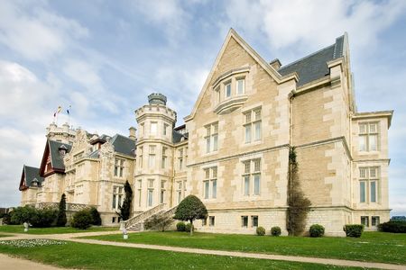Palace of the Magdalena in Santander, Cantabria (Spain)の写真素材