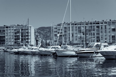 Sports port of Toulon, Franceの写真素材