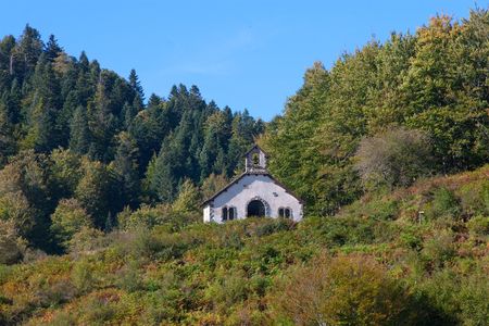 Ermitage of Irati, Navarra (Spain)の写真素材