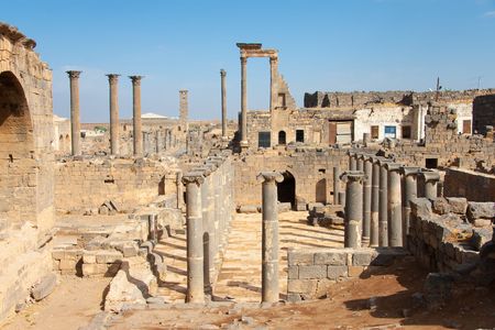 City of Bosra, Siriaの写真素材