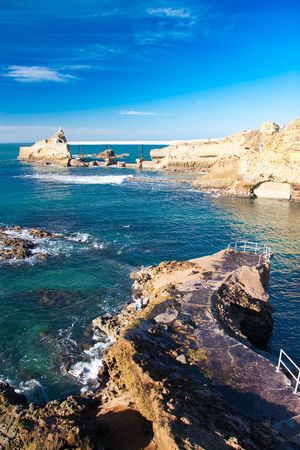 Coast of Biarritz, Franceの写真素材