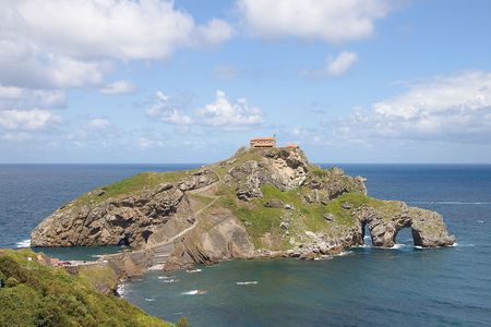 San Juan de Gaztelugatxe, Bizkaia, Spainの写真素材