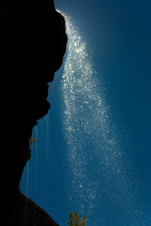 Waterfall of La Mea, Burgos, Castilla y Leon, Spainの写真素材