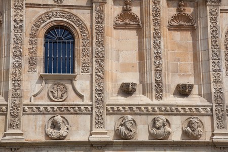 Facade of San Marcos, Leon, Castilla y Leon, Spainの写真素材