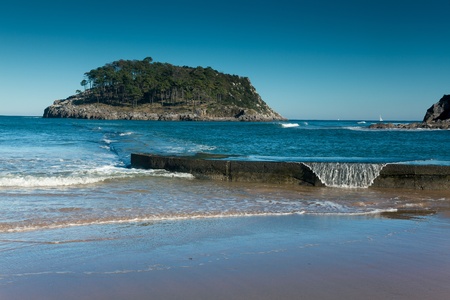 Beach of Lekeitio, Bizkaia, Spain の写真素材