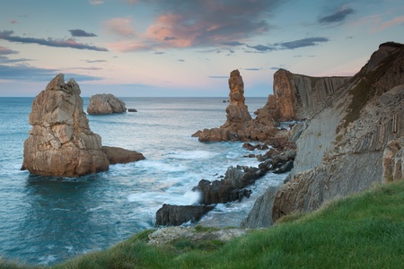 The Urros, Liencres, Cantabria, Spainの写真素材