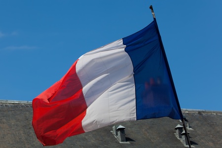 Flag of France, Chartres, Eure y Loir, Franceのeditorial素材