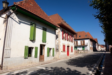Street of Burguete, Navarra, Spainのeditorial素材