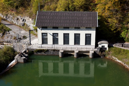 Reservoir of Irabia, Selva de Irati, Navarra, Spainのeditorial素材