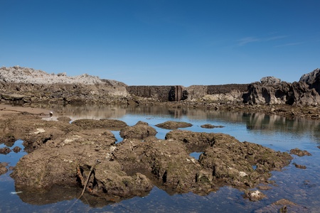 Sea in Islares, Cantabria, Spainの写真素材