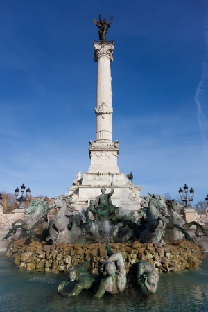 Monument aux girondins, Bordeaux, Gironde, Aquitaine, Franceのeditorial素材