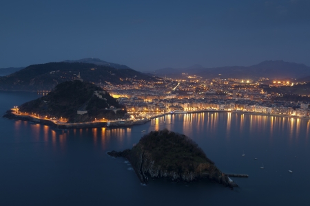 View of San Sebastian, Gipuzkoa, Spainの写真素材