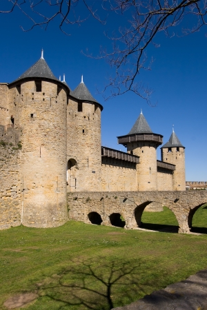 Carcassonne, Aude, Languedoc-Roussillon, Franceのeditorial素材