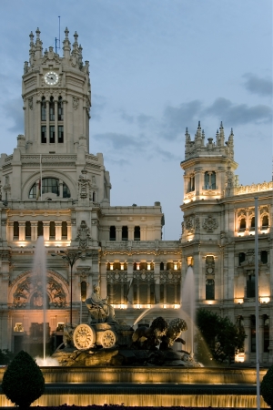 Cibeles square, Madrid, Spainのeditorial素材