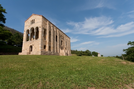 Santa Maria del Naranco, Oviedo, Asturias, Spainの写真素材
