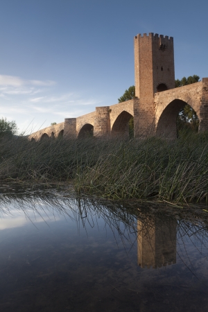 Bridge of Frias, Burgos, Castilla y Leon, Spainのeditorial素材