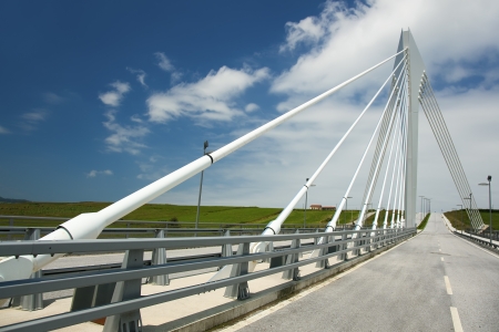 Bridge of the scientific tecnological park of Santander, Cantabria, Spainの写真素材