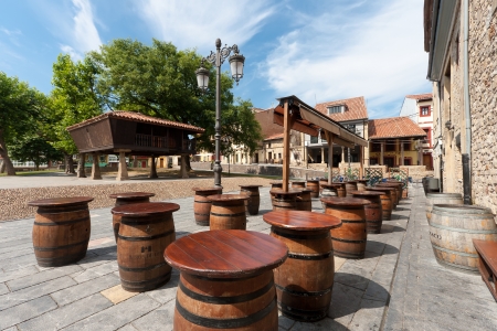 Square of Aviles, Asturias, Spainのeditorial素材