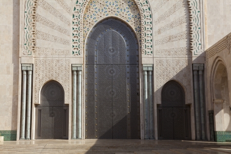 Hassan II mosque, Casablanca, Moroccoの写真素材