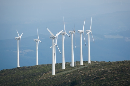 Wind generators, A Capelada, La Coruna, Galicia, Spain