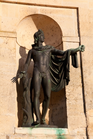 Sculpture in the Fontainebleau castle, Seine et marne, Ile de France, Franceのeditorial素材