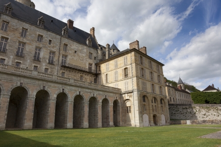 Castle of La Roche-Guyon, Val d'oise, Ile de France, Franceのeditorial素材