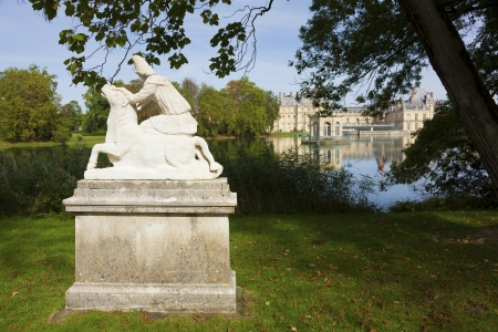 Fontainebleau castle, Seine-et-marne, Ile de France, Franceのeditorial素材