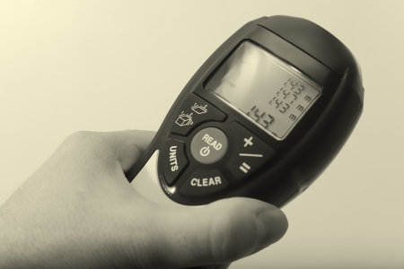 Laser distance meterの写真素材