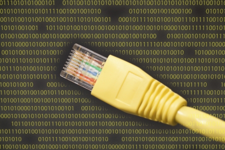 Computer network cable (RJ45)の写真素材