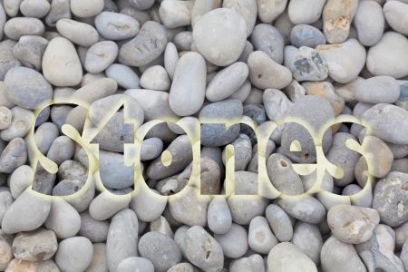 Stones in the beach of Etretat, Haute Normandie, Franceの写真素材