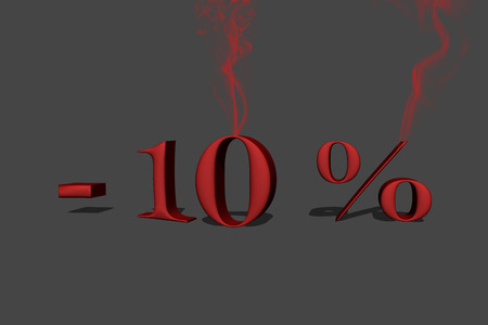 10 % discountの写真素材